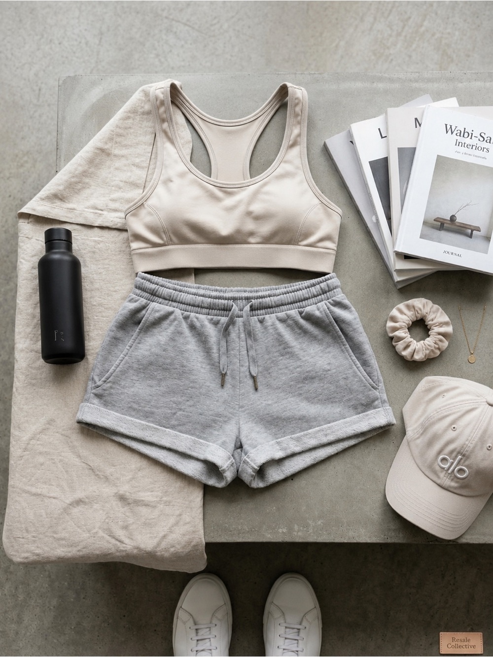 WeWoreWhat Light Gray Terry Athletic Shorts